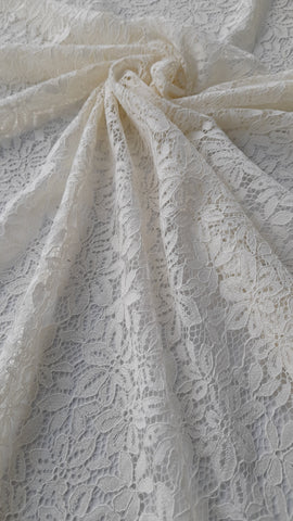 SOFT FLORAL LACE- OFF WHITE