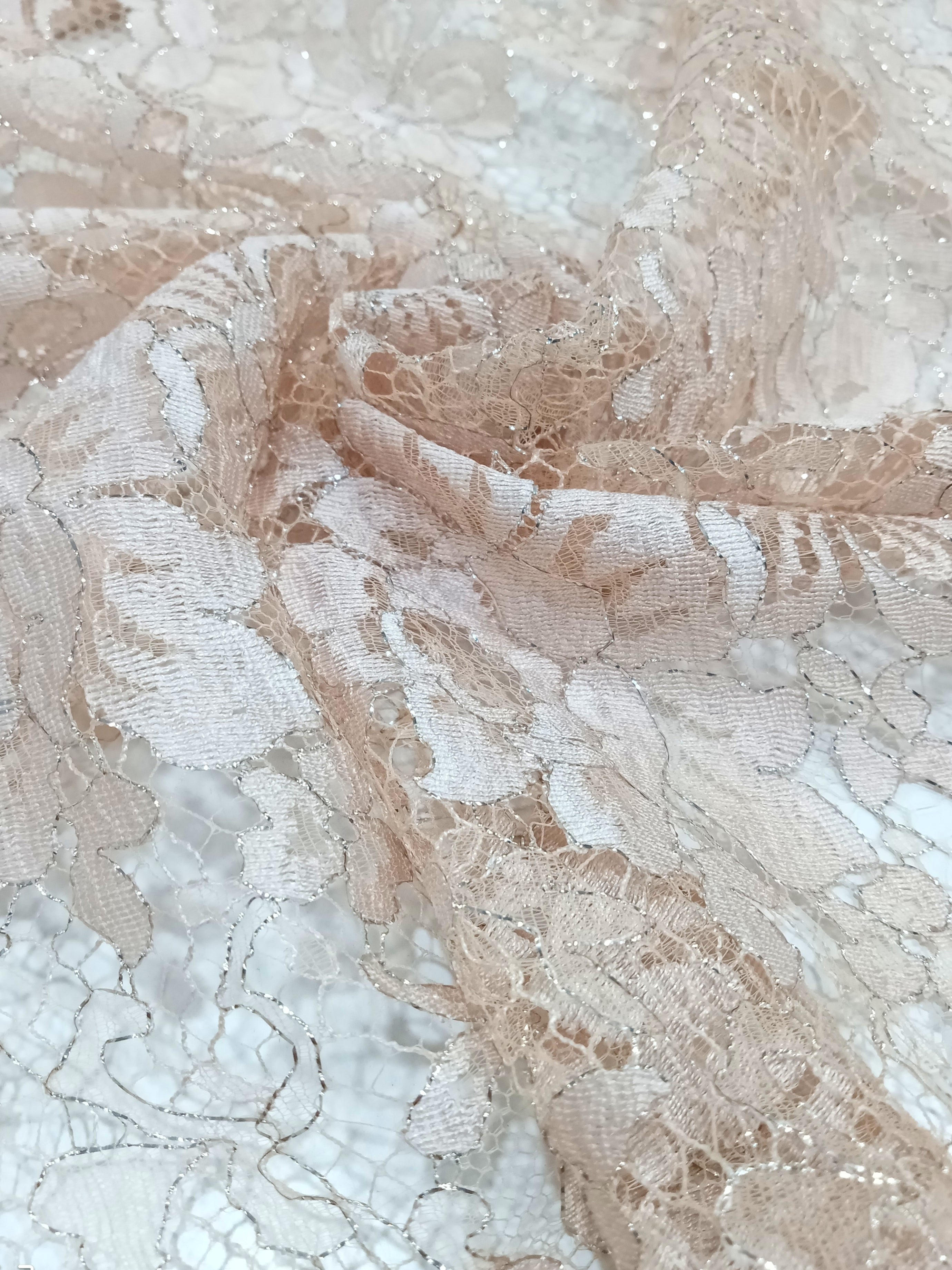 FRENCH CHANTILLY LACE - ROSE NUDE
