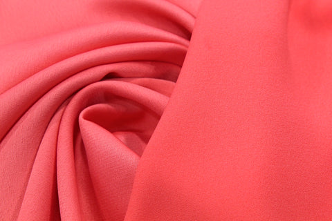 FLOWY HEAVY CREPE SATIN- CORAL